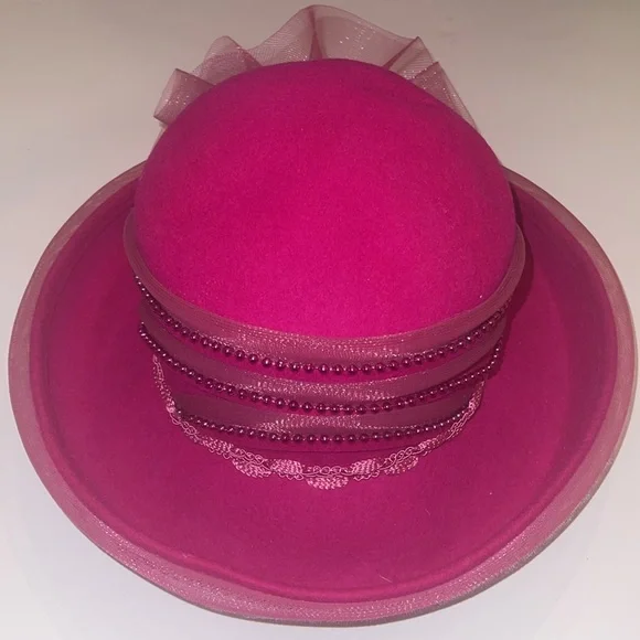 DEBORAH NEW YORK 100% WOOL DRESS HAT Vintage Deborah New York Hat – Dovetail main image 4